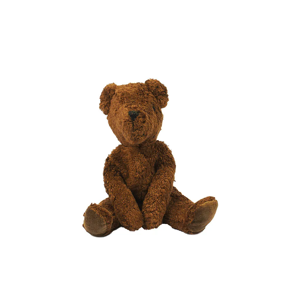 Floppy teddy bear - Organic cotton & lambswool - Brown