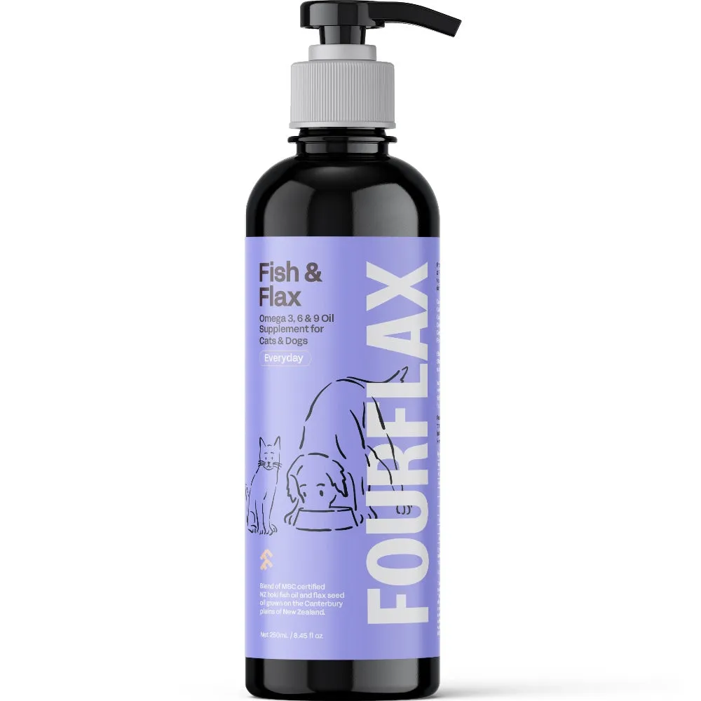 Fourflax Fish & Flax Nutritional Oil Supplement For Cats & Dogs 250ml