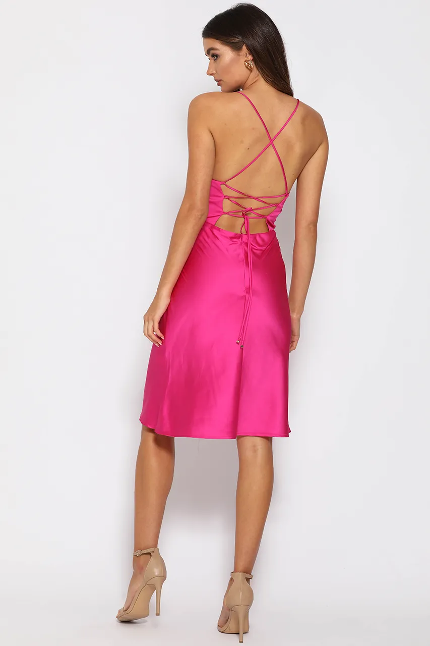 Fuchsia Midi slip