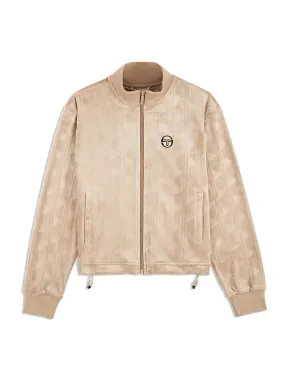 Gabrisa Velour Track Jacket- Humus