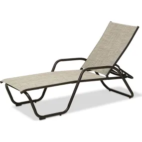 Gardenella Sling Chaise with Arms