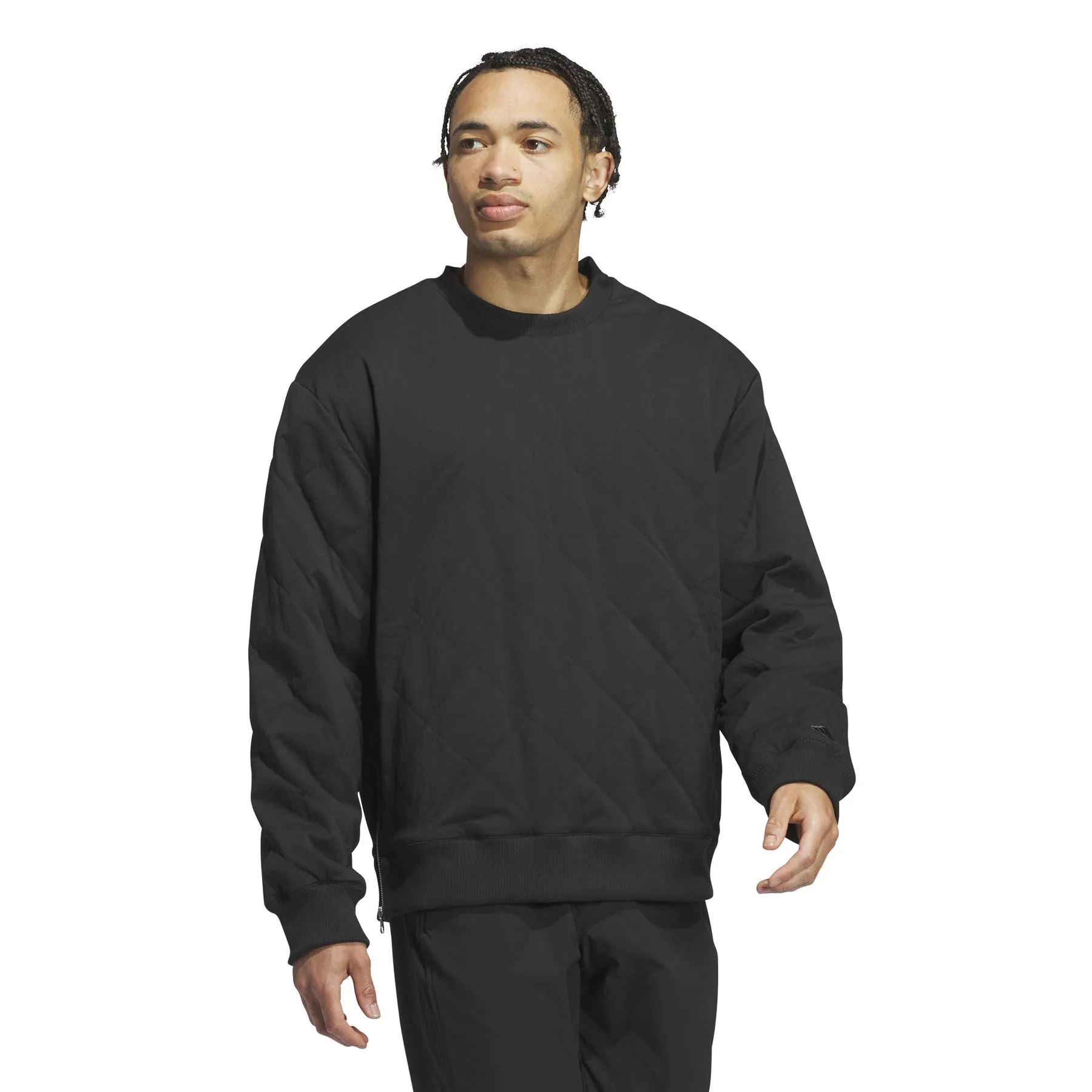 Go-To Quilted DWR Sweatshirt Black - AW24