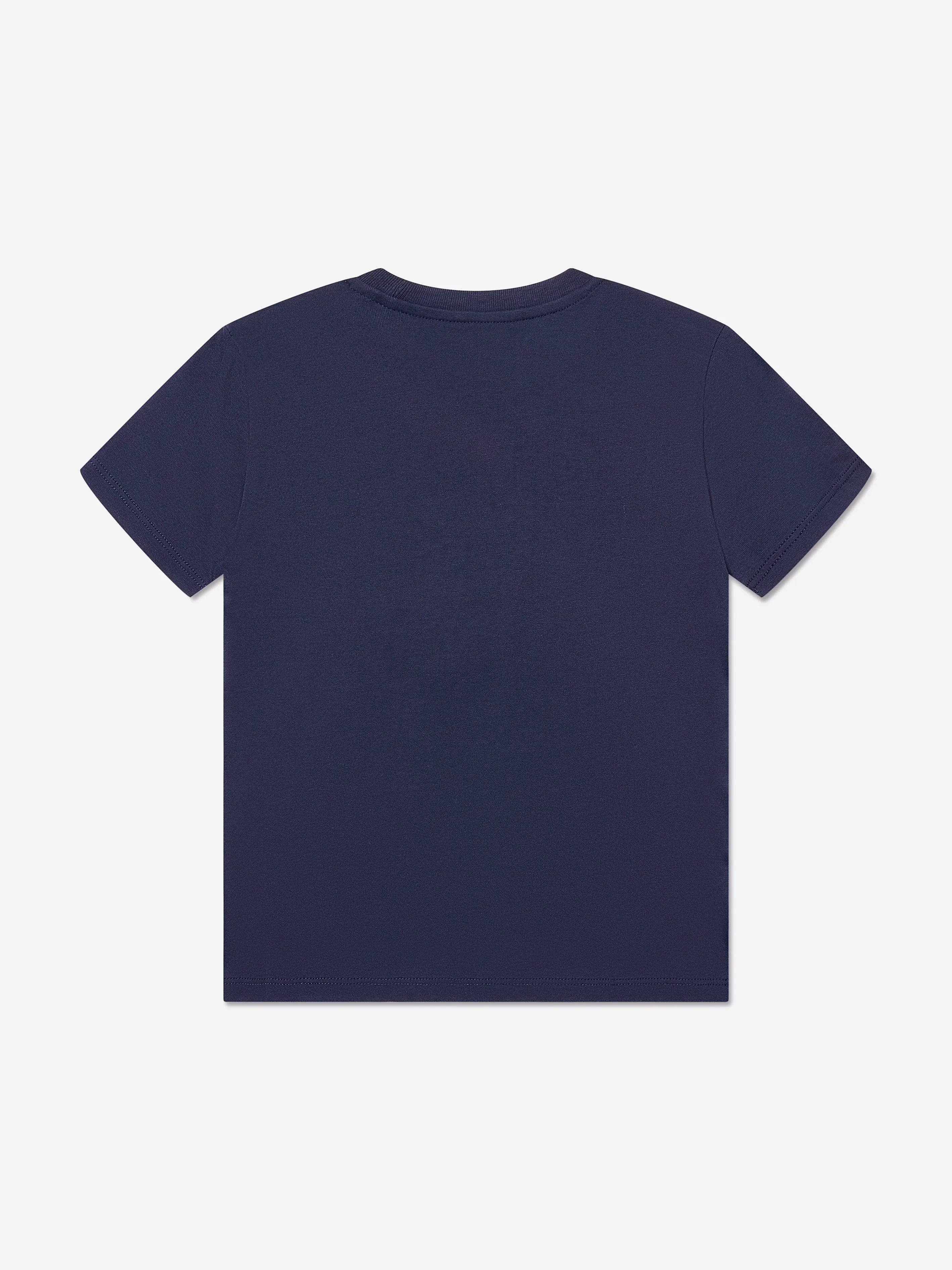 Guess Boys Bear Logo T-Shirt in Navy