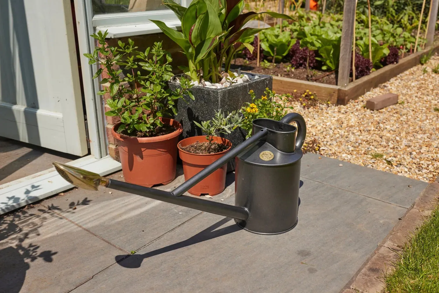 Haws 'The Warley Fall' Long Reach Watering Can 4.5L - Graphite