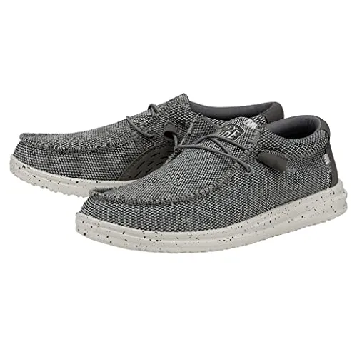 Hey Dude Men's Wally H2O Sox Light Grey Size 13 | Men's Loafers | Men's Slip On Shoes | Comfortable & Light-Weight