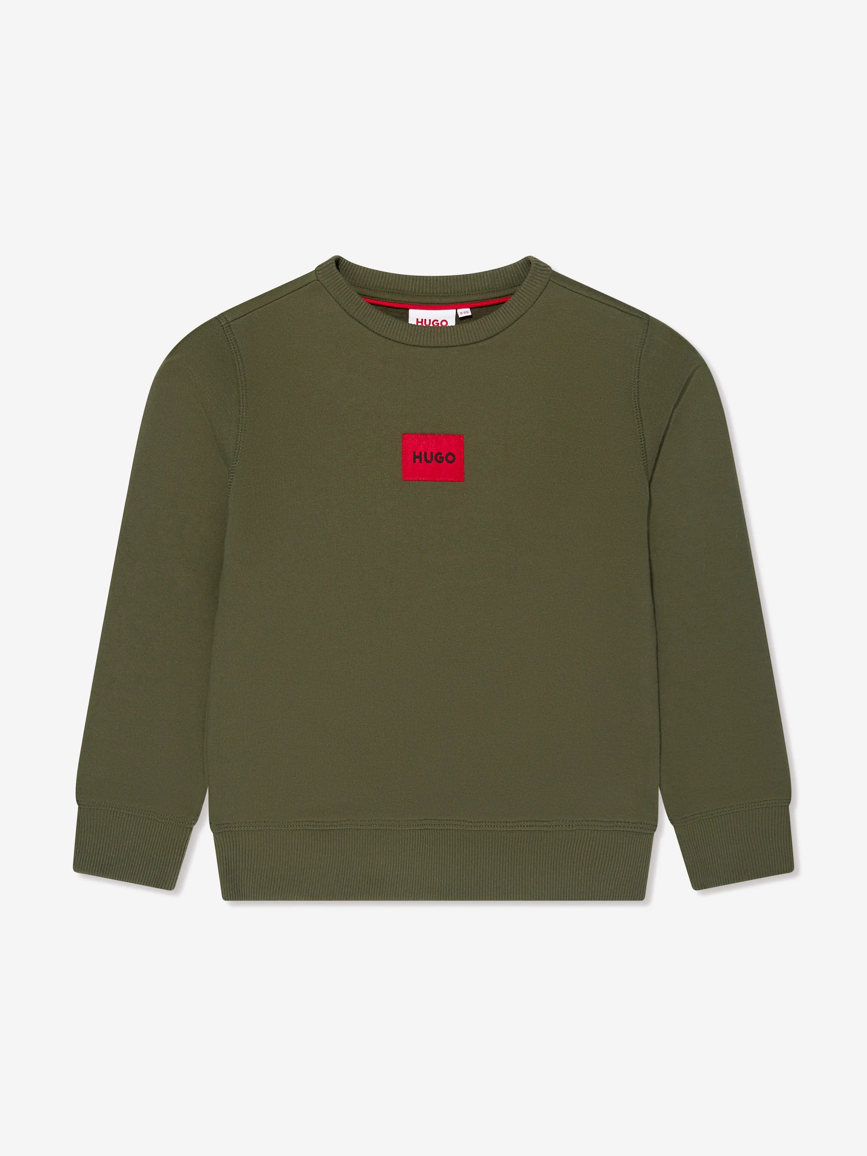 Hugo Boys Logo Sweatshirt in Green