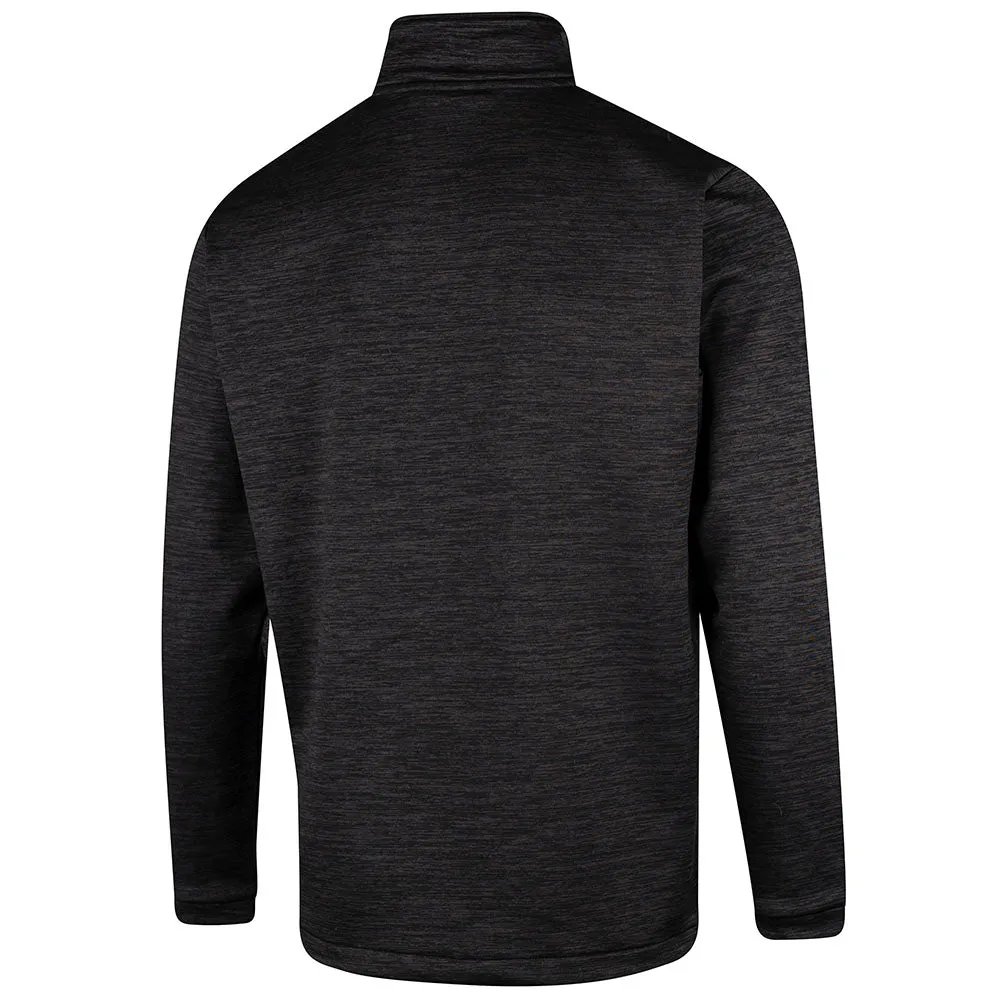 Island Green Top Layer With Padded Yoke Pullover - Charcoal Marl