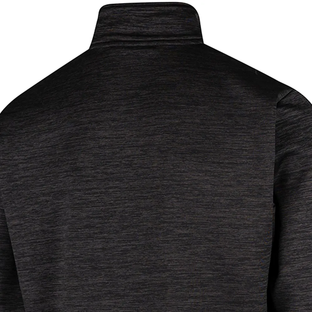 Island Green Top Layer With Padded Yoke Pullover - Charcoal Marl