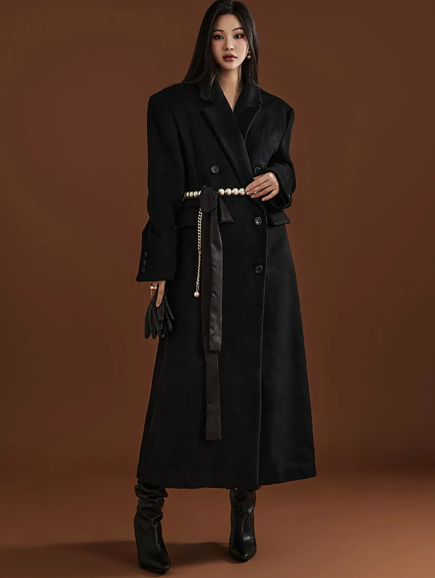 J2083 Wool Coat With Belt