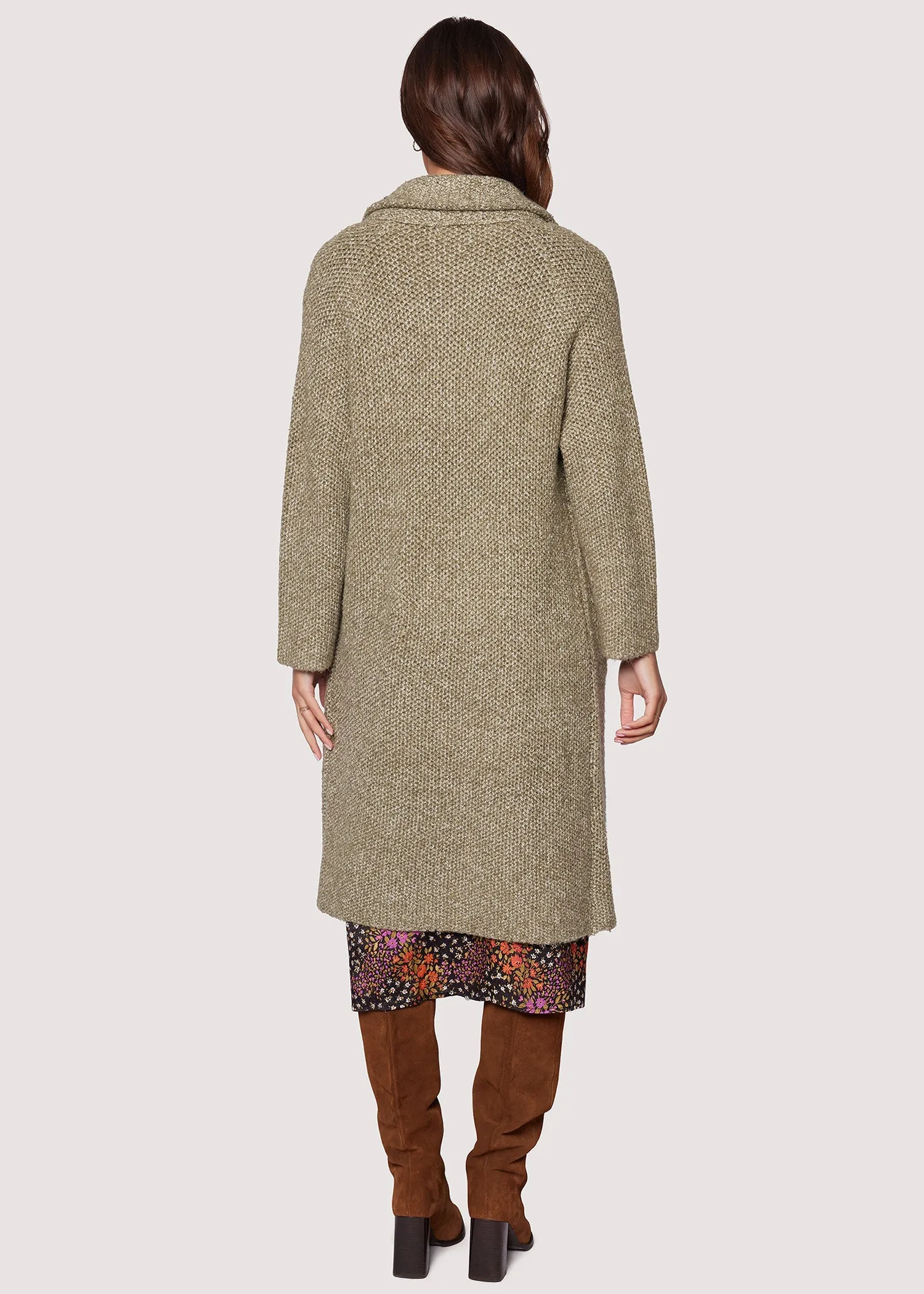 Kala Sweater Coat - Olive Green