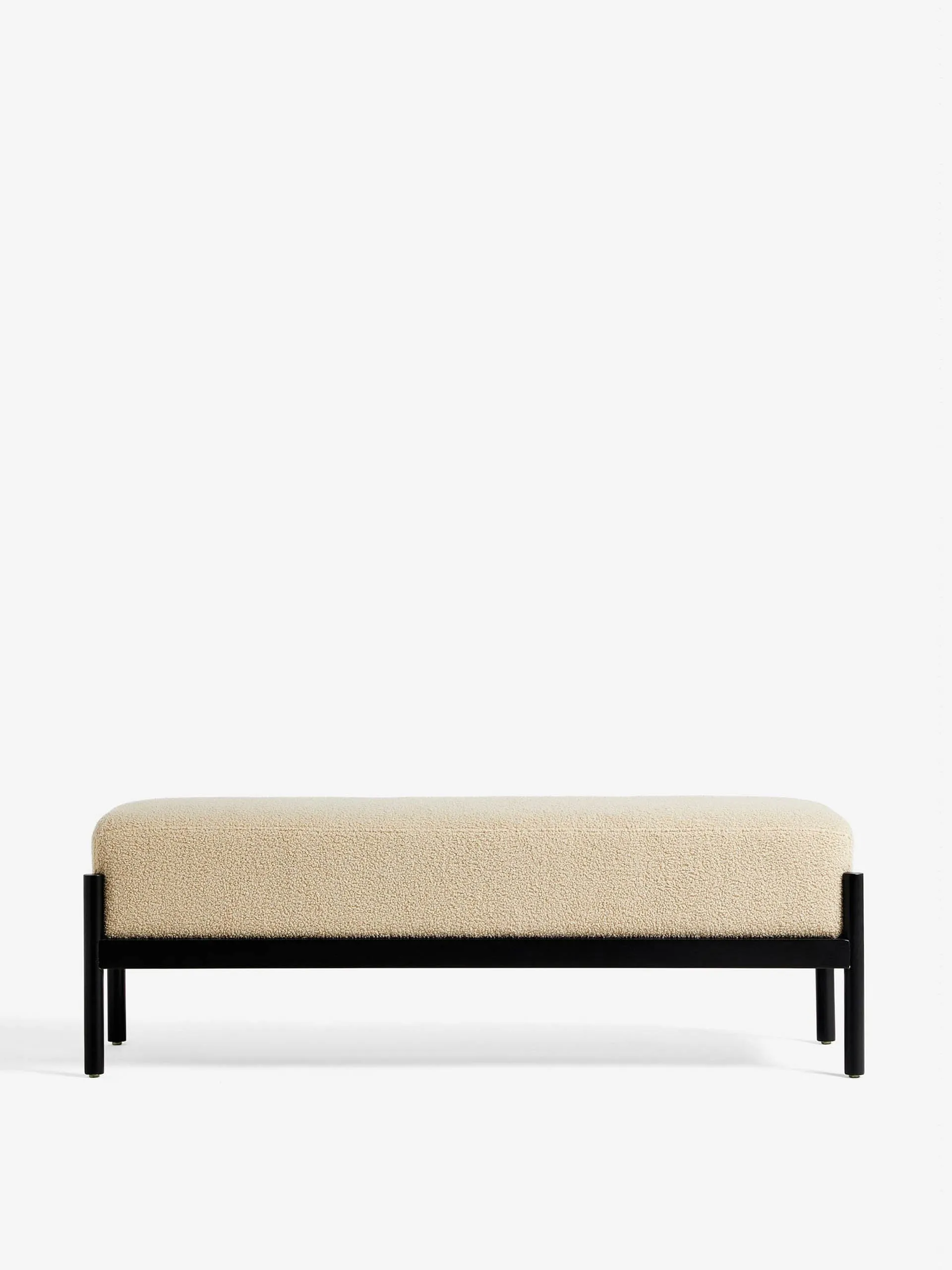 Kari teddy boucle bench