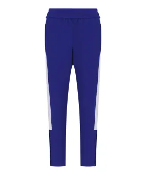 Kids knitted tracksuit pants | Royal/White