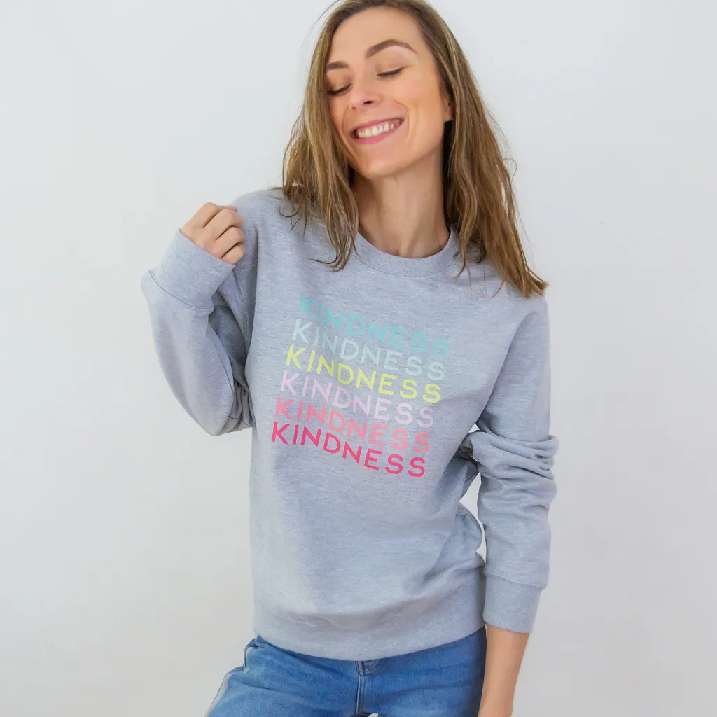 Kindness Printed Sweatshirt in Navy