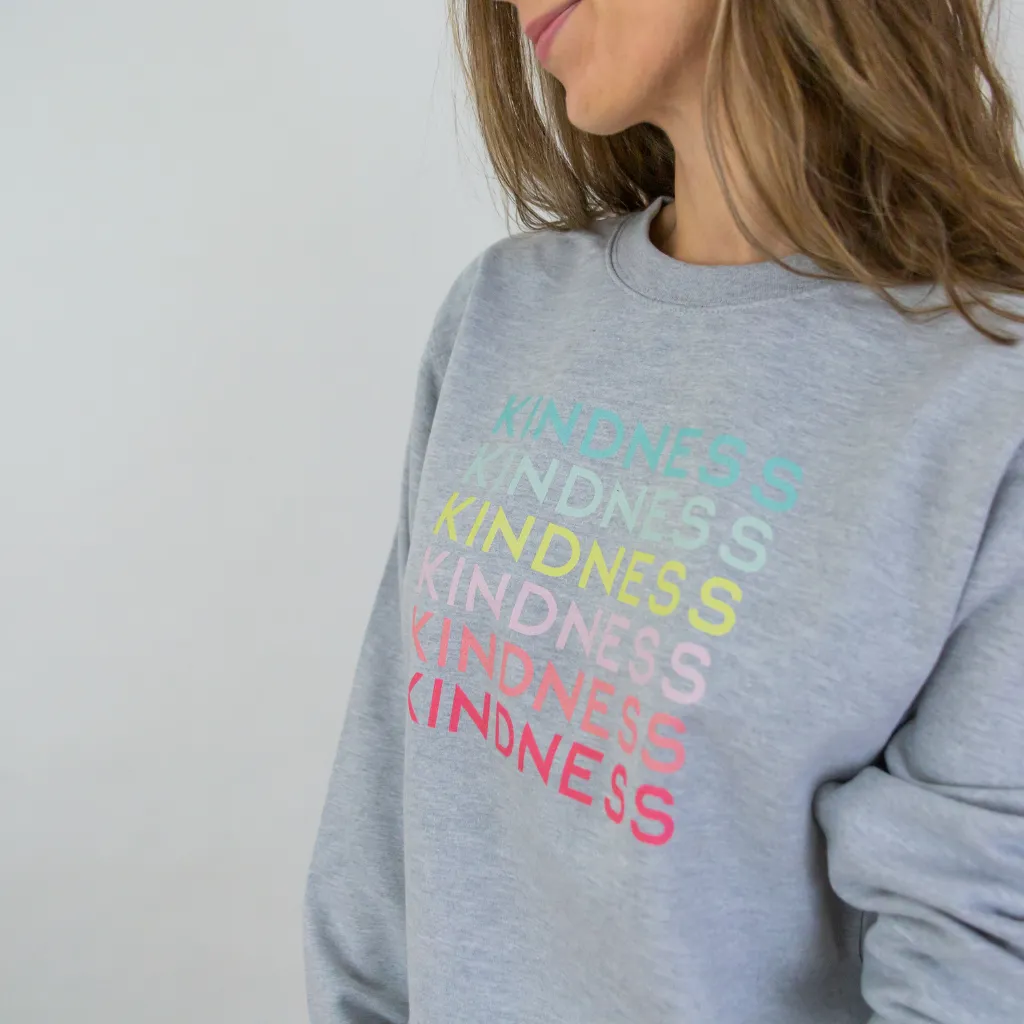 Kindness Printed Sweatshirt in Navy