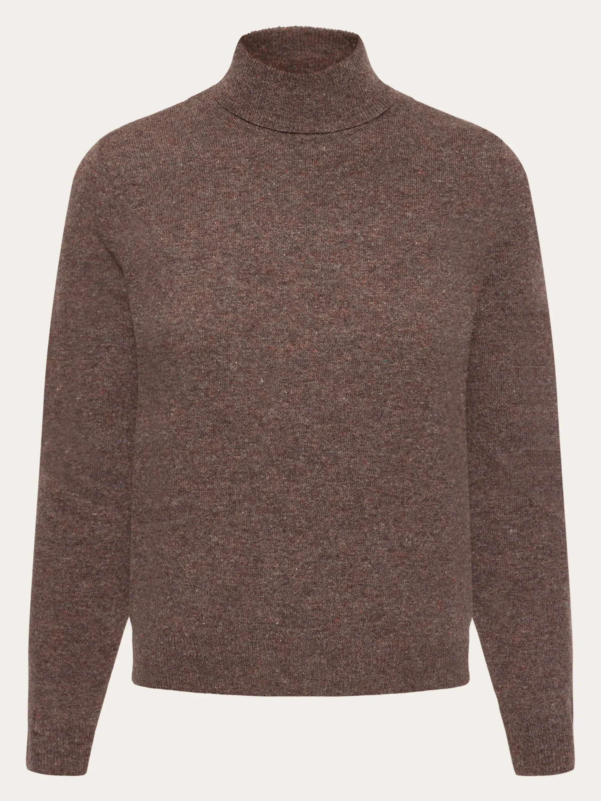 Lambswool roll neck - Demitasse (brown)