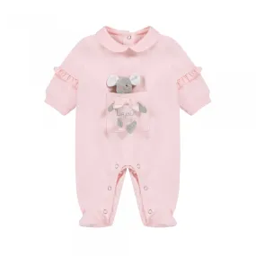 LAPIN HOUSE - Mouse Teddy Babygrow - Pink