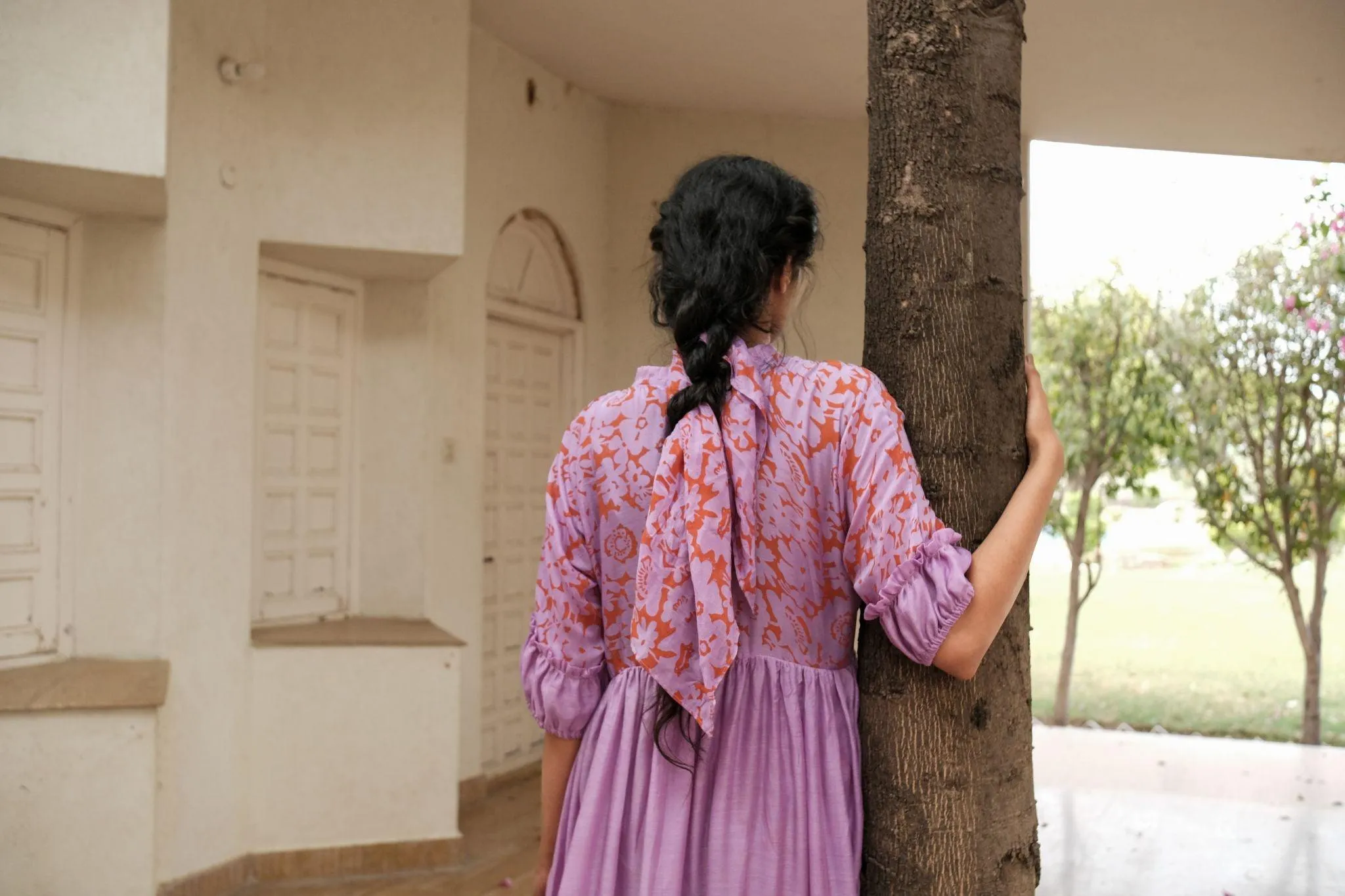 Lavender Floret Gathers Co-ord Set