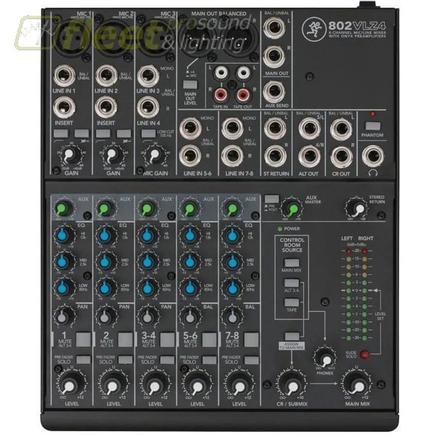 Mackie 802-VLZ4 8 Channel Mixer