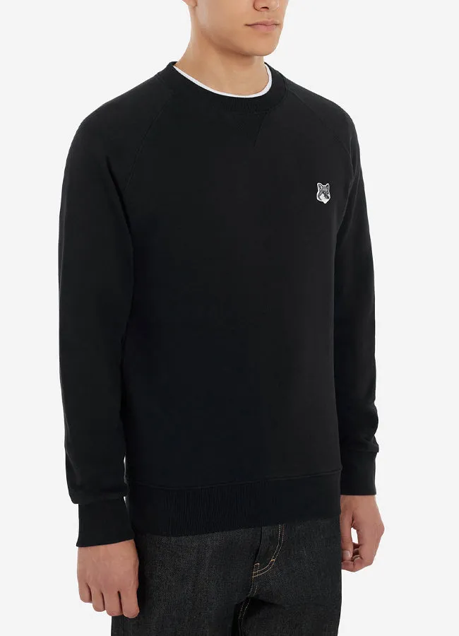 Maison Kitsune Grey Fox Head Patch Classic Sweatshirt