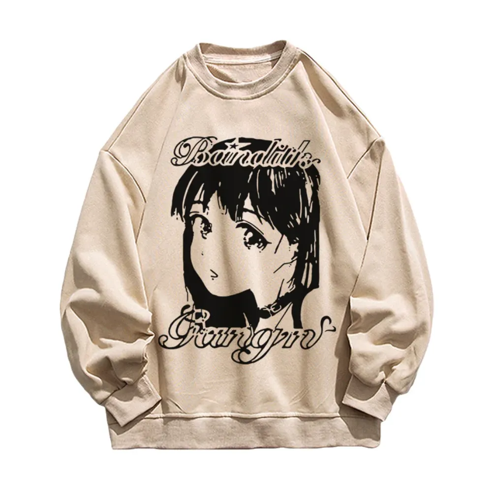 “Manga Girls Graphic” Sweatshirt