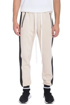 Men's Beige Heavyweight Sweat Jogger Pants