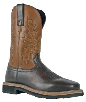 Men's Hoss Landon Brown, EH, Pull On Western Soft Toe Boot