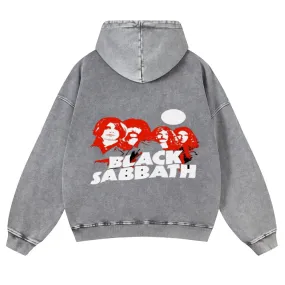 Mens Vintage Black Sabbath Rock Hoodies