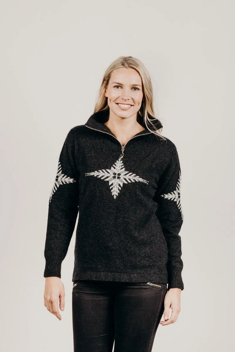 Merinosilk Silver Fern Sweater Ladies