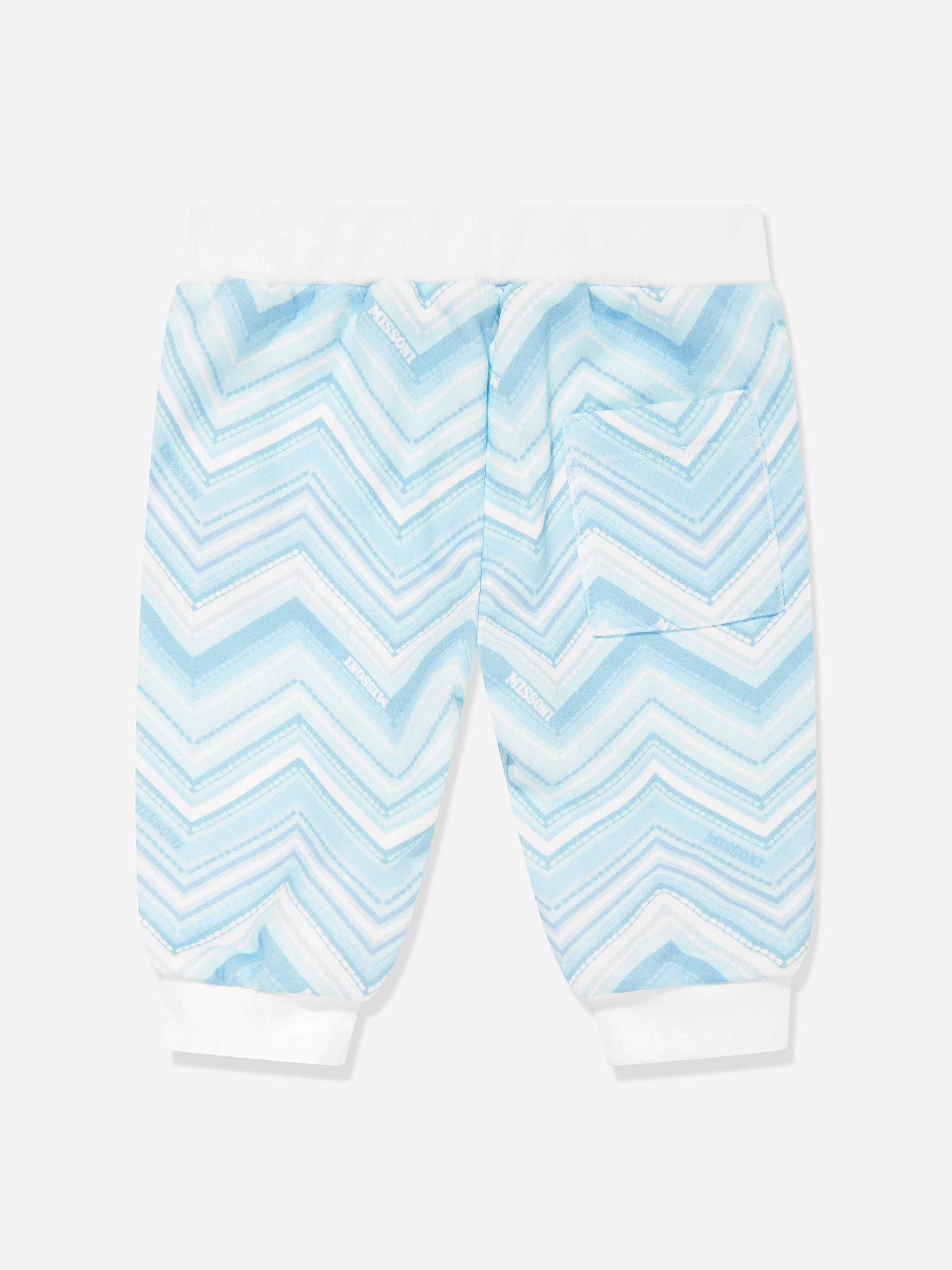 Missoni Baby Boys Zigzag Joggers in Blue