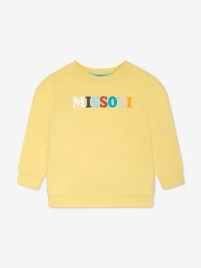 Missoni Boys Logo Sweatshirt in Yellow