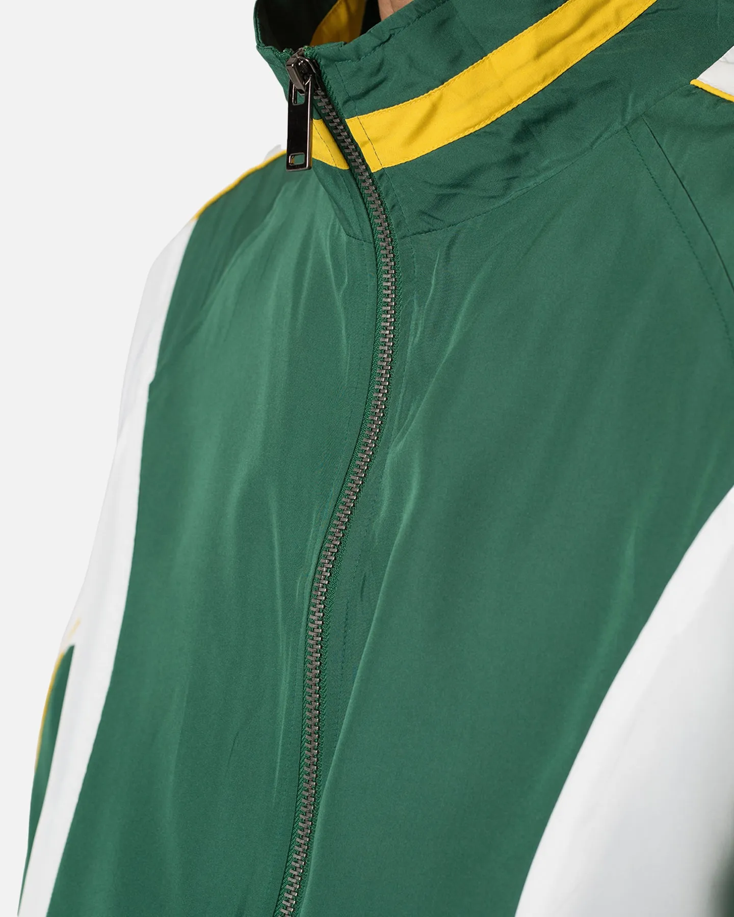 MNML Moto Racing Jacket Green/White