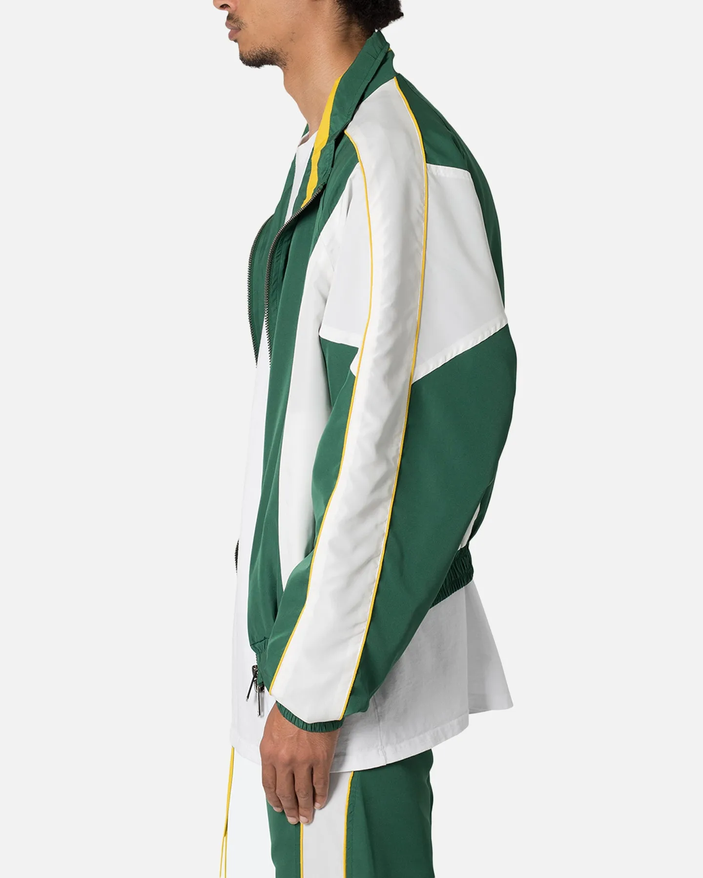 MNML Moto Racing Jacket Green/White