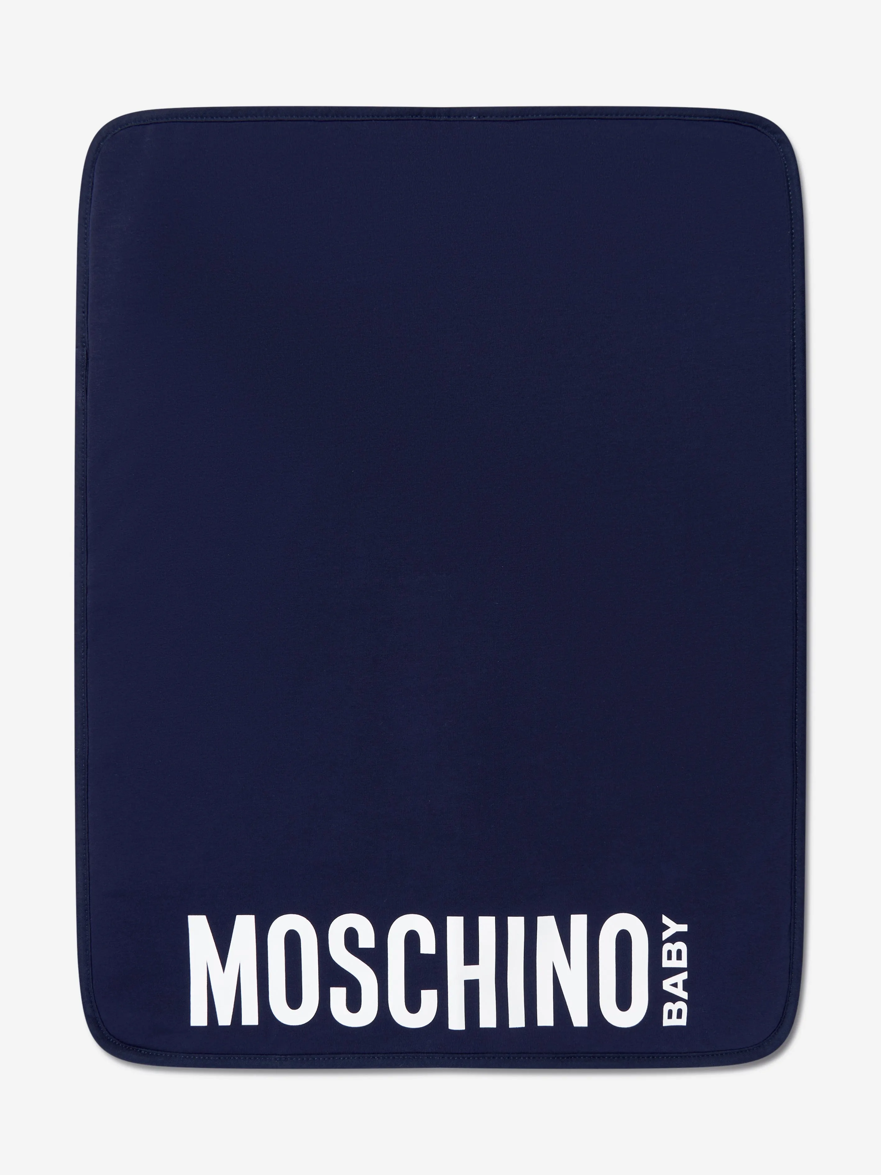 Moschino Baby Teddy Logo Changing Bag in Navy