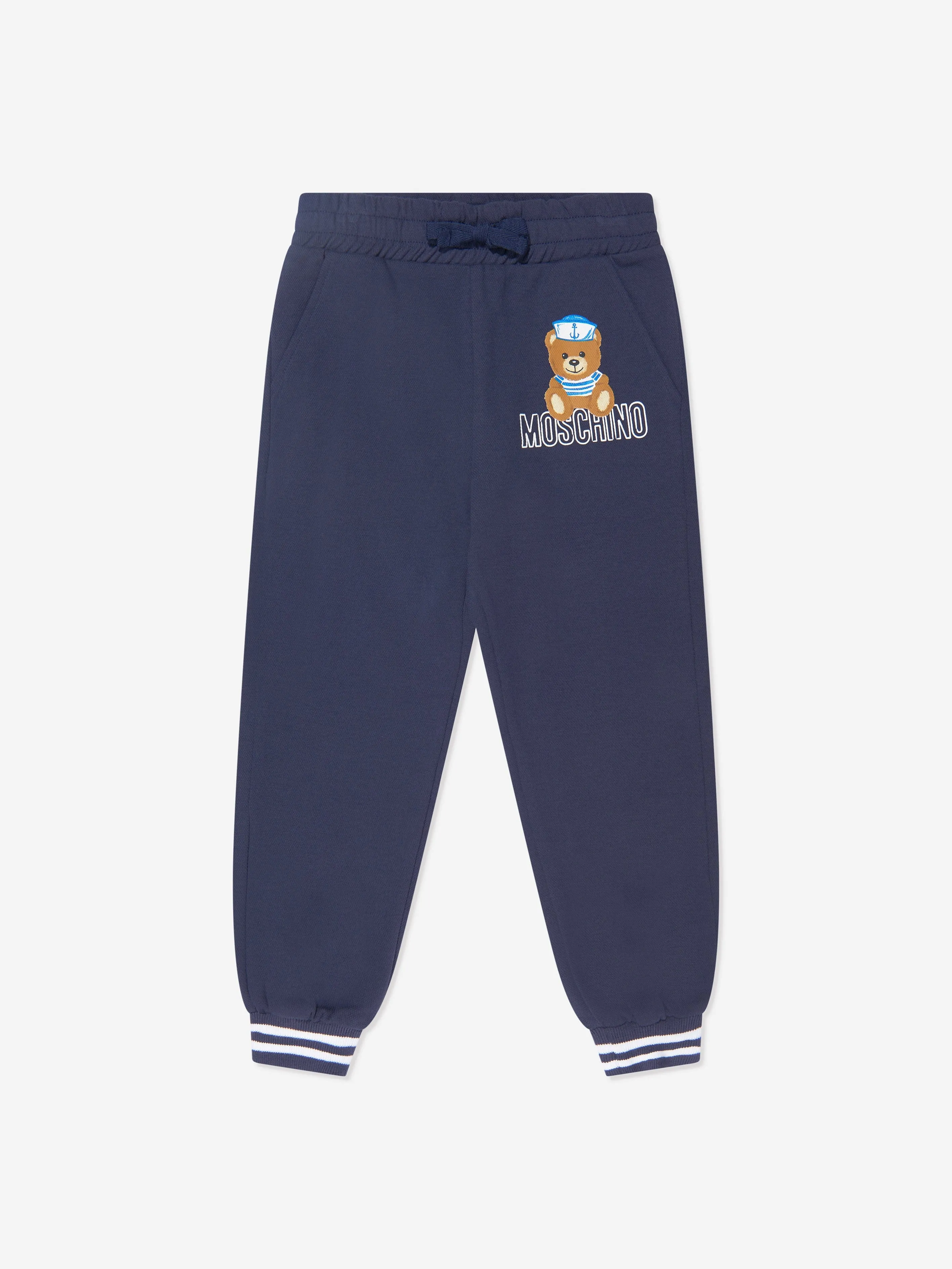 Moschino Boys Teddy Logo Tracksuit in Navy