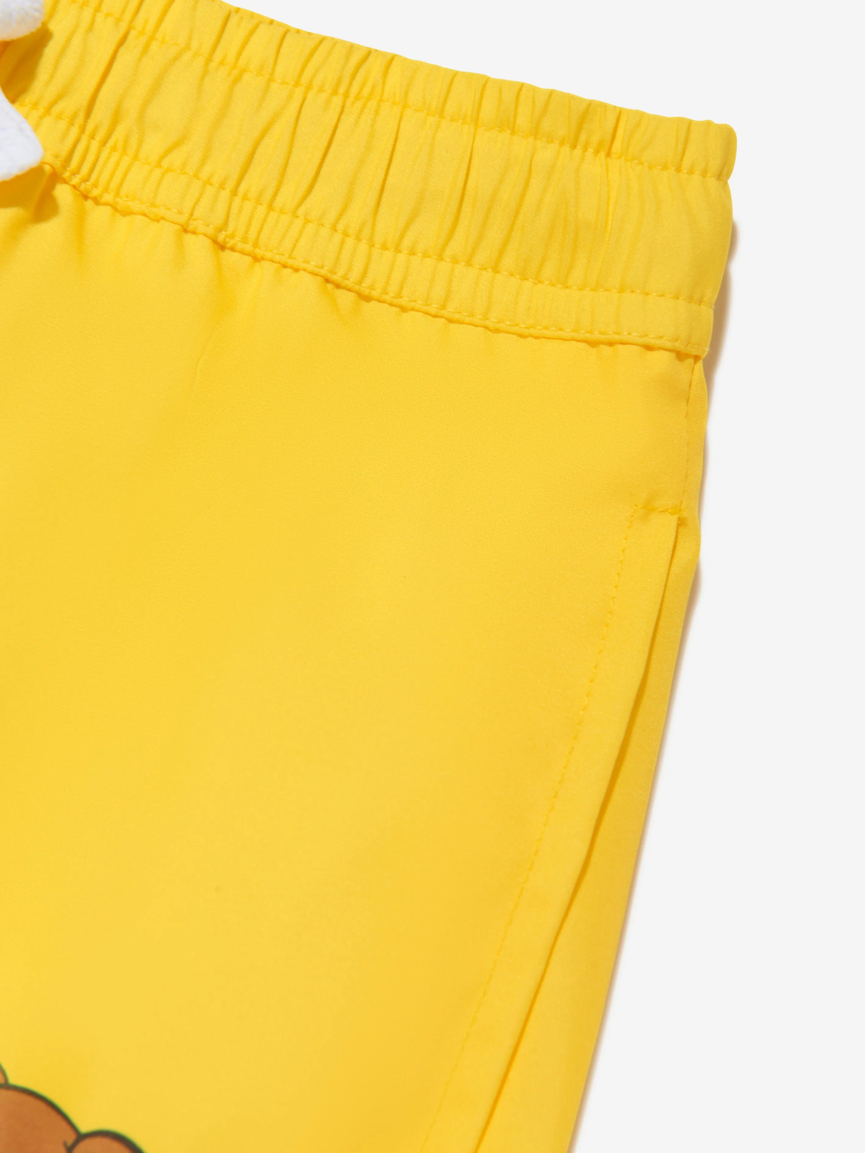 Moschino Boys Teddy Surfer Swim Shorts in Yellow