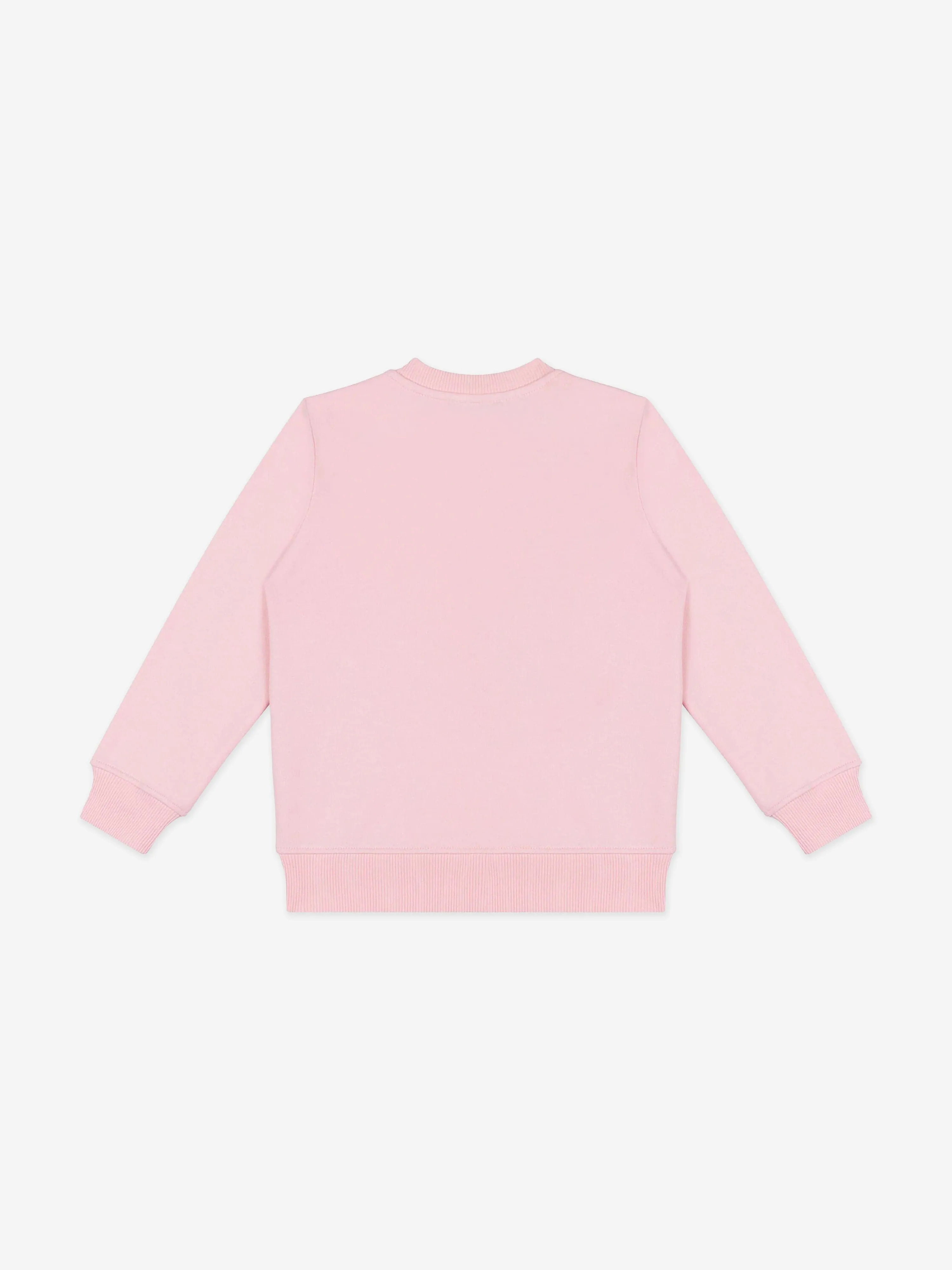 Moschino Girls Teddy Bear Logo Sweatshirt in Pink