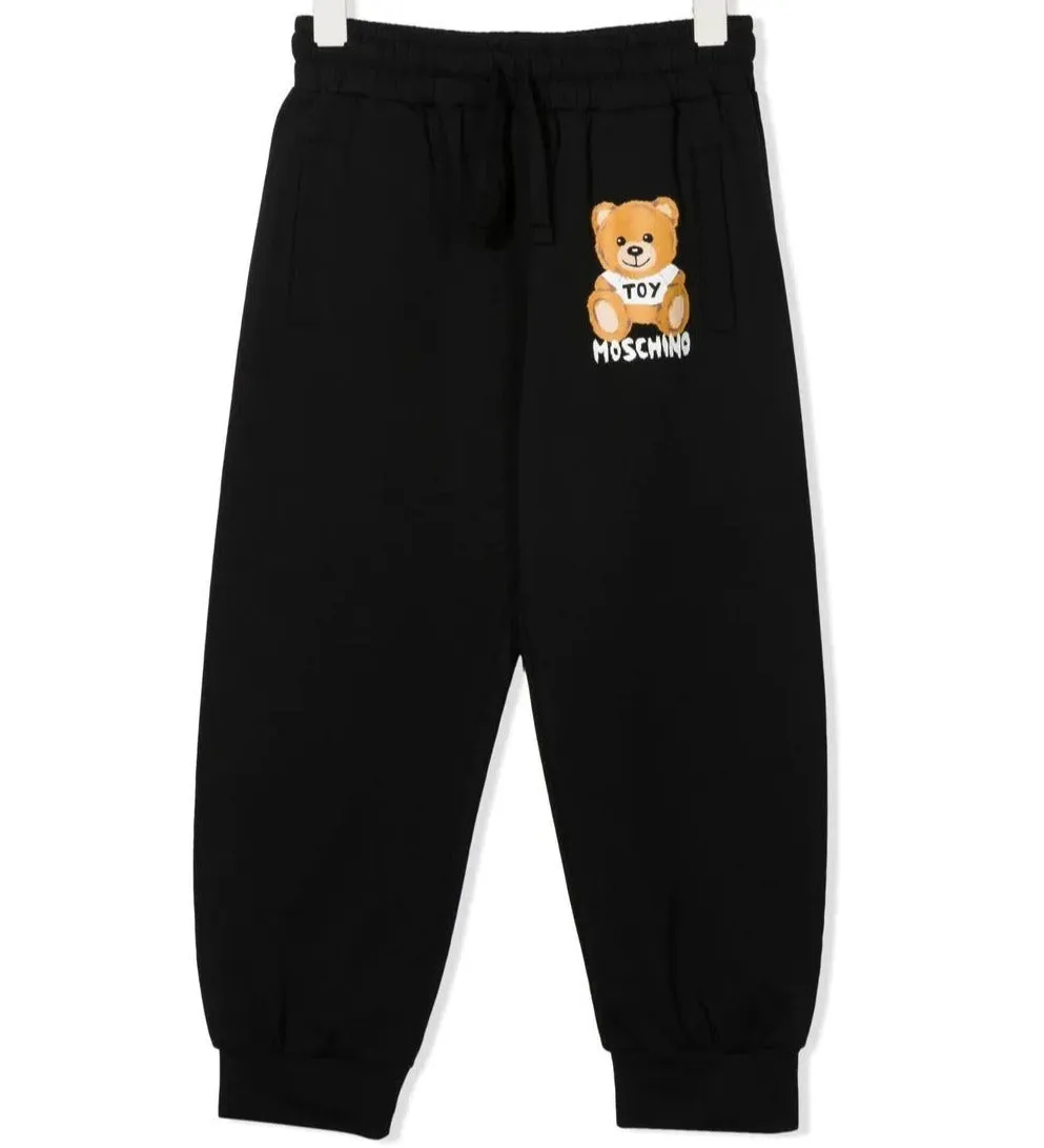 Moschino Kid Teddy Bear Print Track Pants