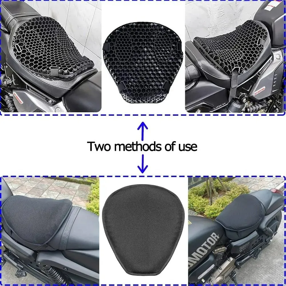 Moto 3D Honeycomb Shock Cushion - Advanced Shock Relief Seat Cushion