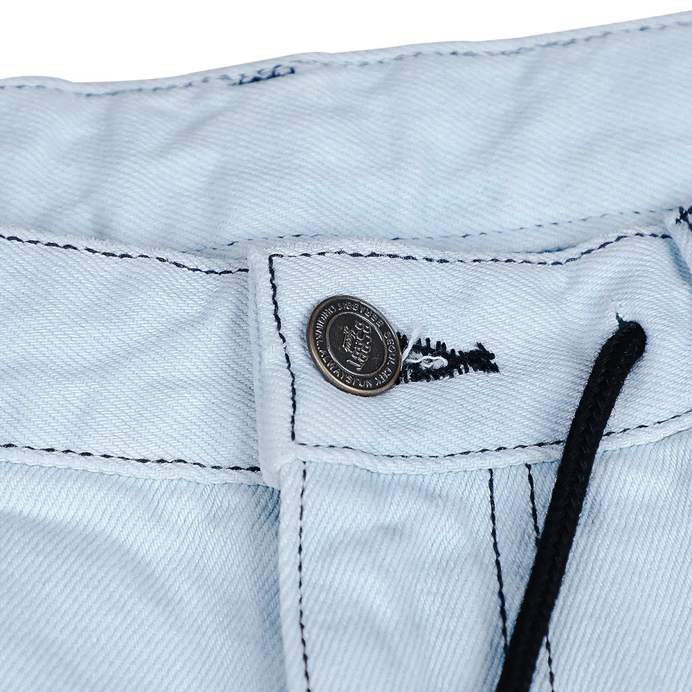 NEWTRO SUPER BAGGY DENIM PANTS ICE