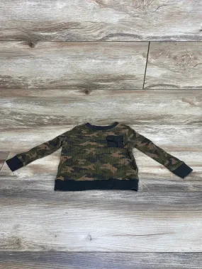 Old Navy Thermal Knit Utility Pocket Camo Shirt Green sz 4T