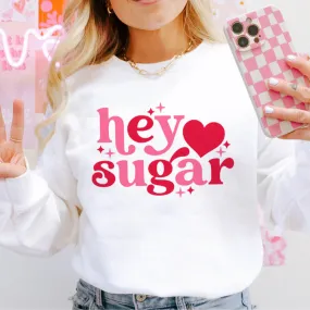 Online Exclusive | Hey Sugar Heart Graphic Sweatshirt in White