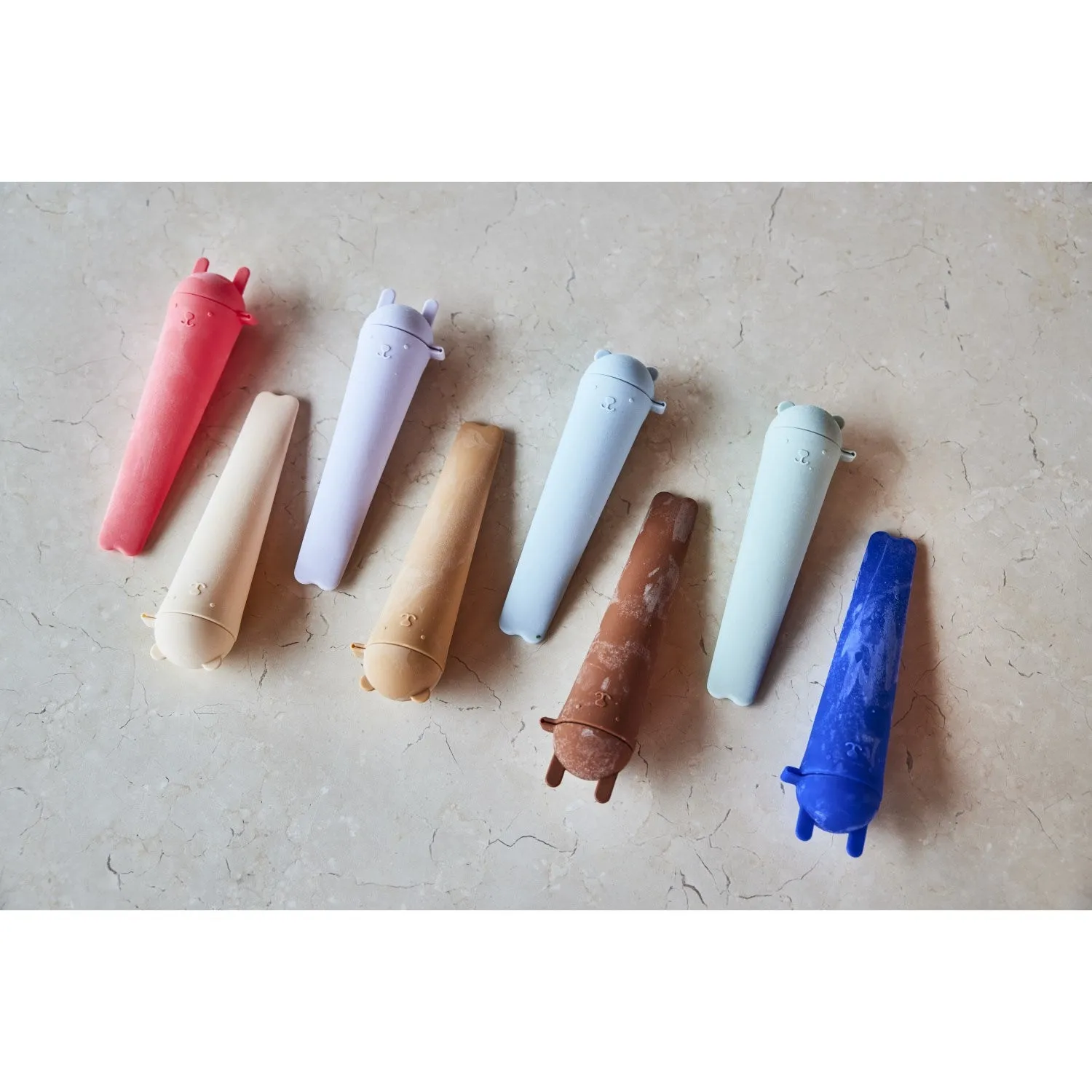 OYOY Lavender / Vanilla / Cherry Red / Rubber Ninka & Teddy Ice Pops 4-Pack