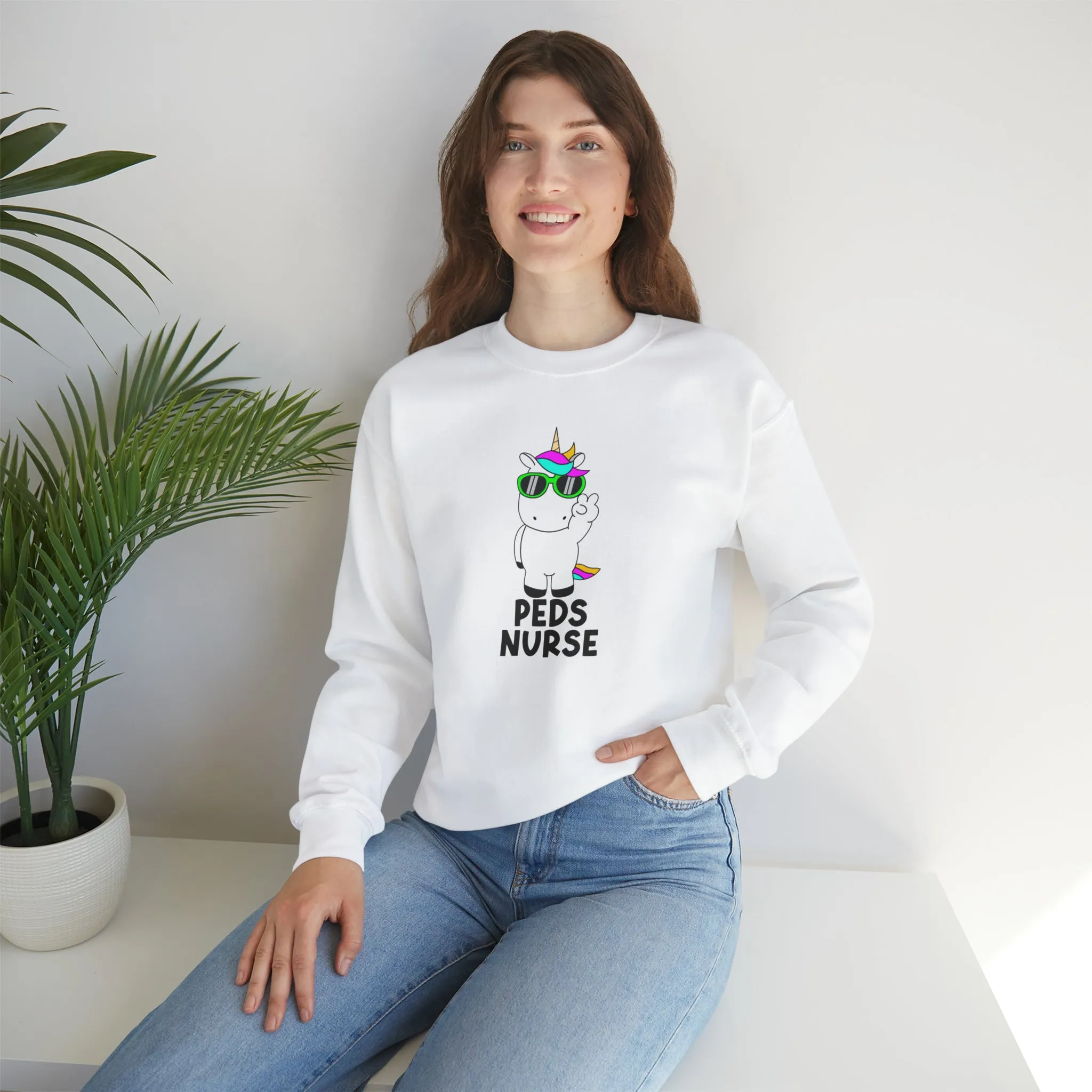 Pediatric Unicorn Unisex Heavy Blend™ Crewneck Sweatshirt