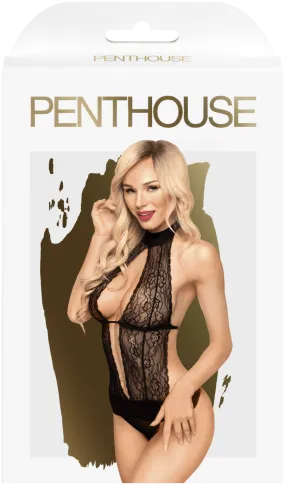 Penthouse Perfect Lover Black High-neck Playsuit