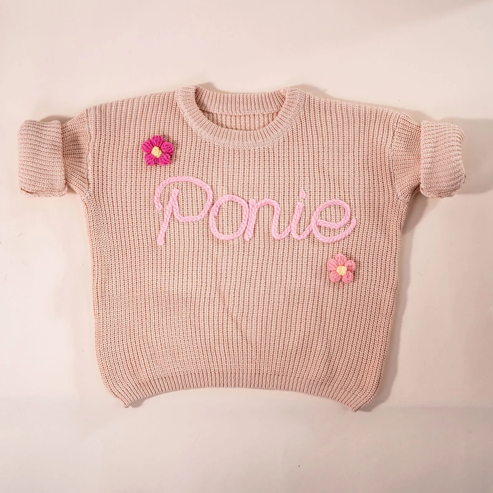 Personalized Baby Sweater With Name, Toddler Knit Sweater, Personalized Baby Gifts KS01