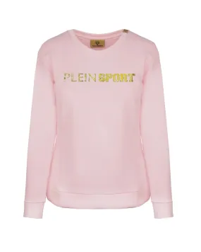 Plein Sport Womens Pink Logo Sweatshirt