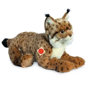 Plush Lifelike Lynx Lying 45 cm by Teddy Hermann