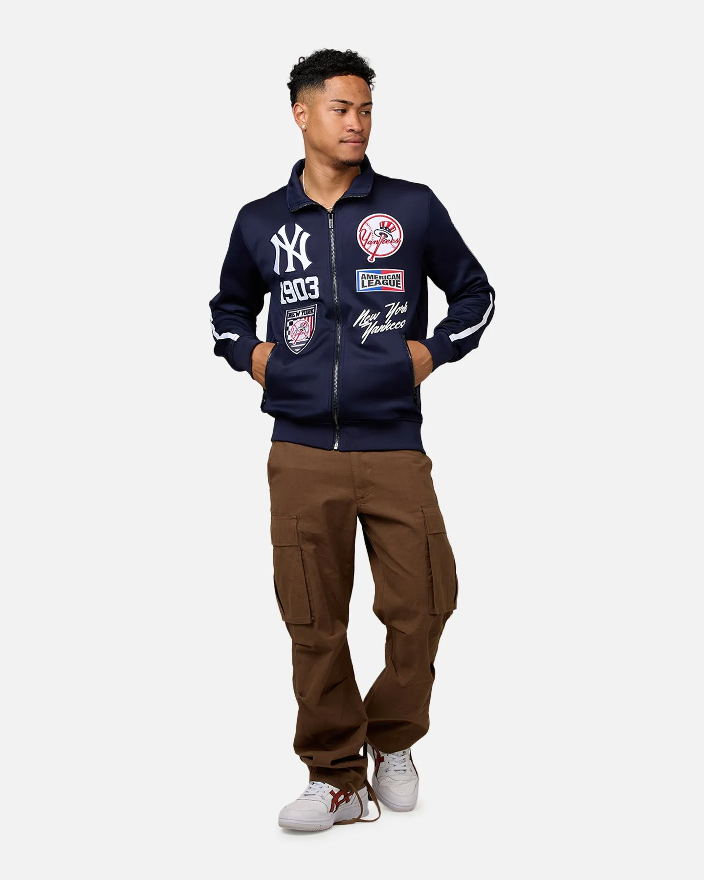 Pro Standard New York Yankees Fast Track Jacket Midnight Navy