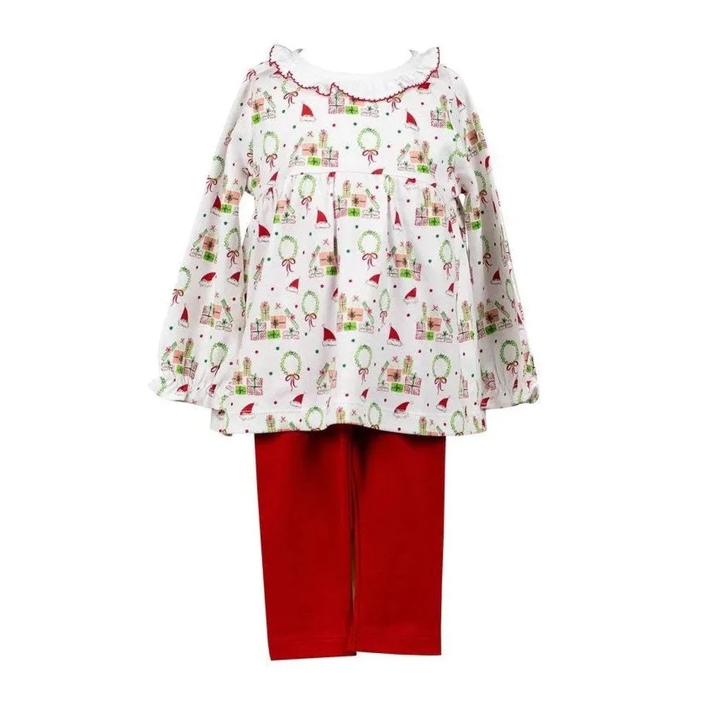 Proper Peony Deck the Halls Tunic & Legging Set