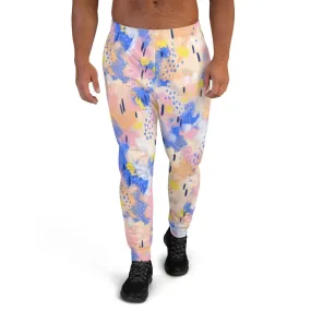 Purple and Pink Abstract Men's Street Joggers